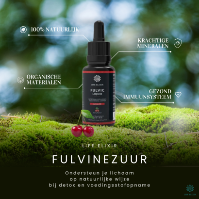 Fulvinezuur Kersensmaak 30 ml - Fulvinezuur kopen