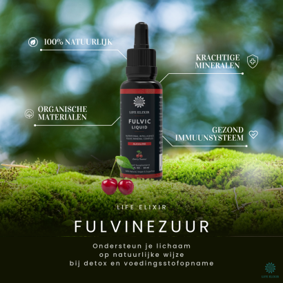 Fulvinezuur Kersensmaak 50 ml - Fulvinezuur kopen